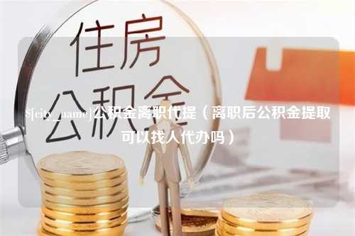 固原公积金离职代提（离职后公积金提取可以找人代办吗）